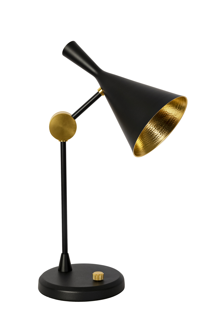 Лампа настольная металлическая черная 60GD-2711T-BL